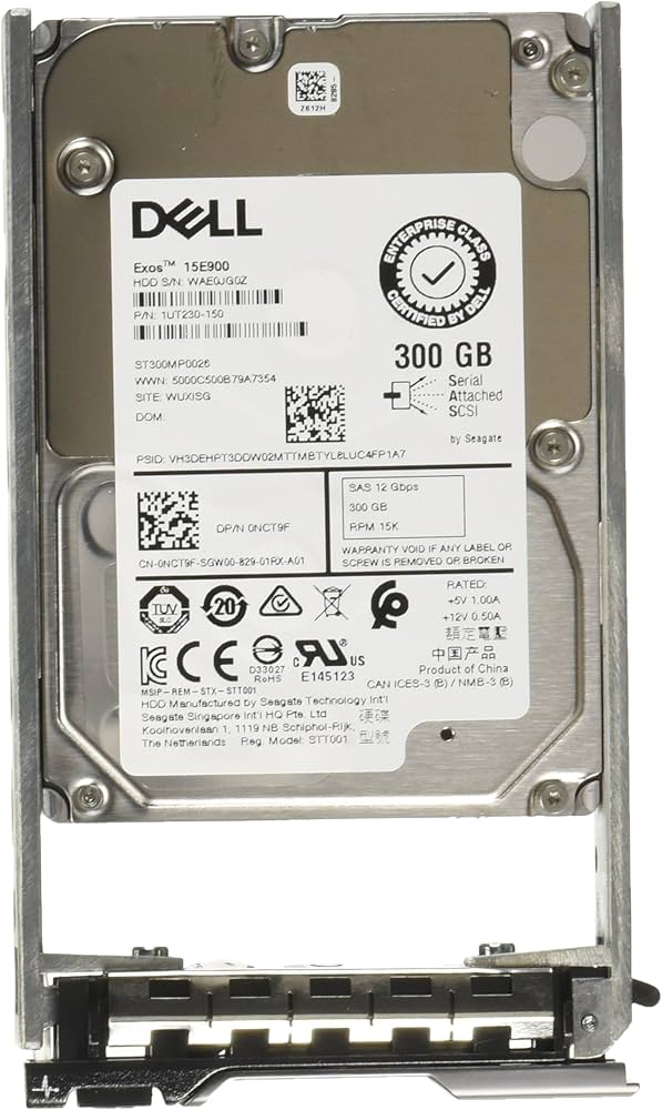 Amazon.com: Dell 300GB 2.5IN 15K SAS 12GBPS HP HDD : Electronics